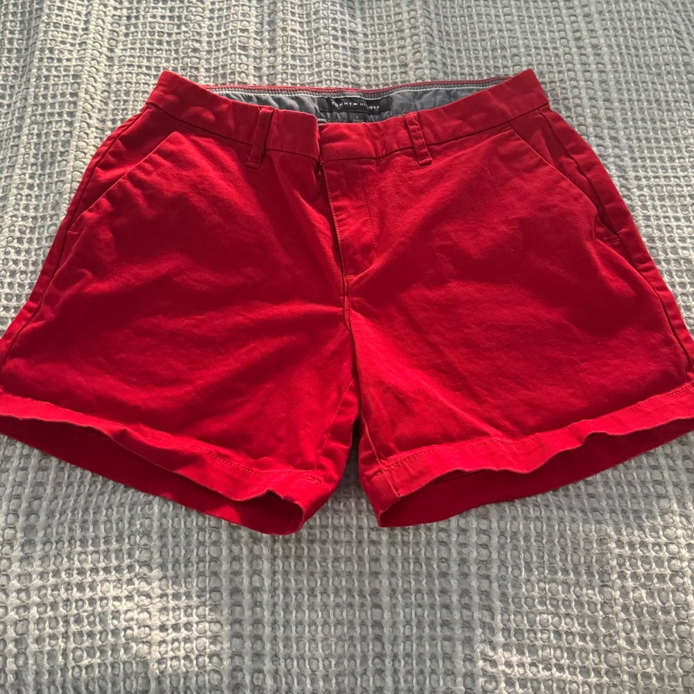 Tommy Hilfiger Red Shorts Size 6